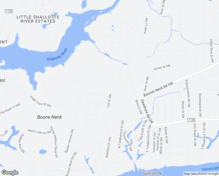 map of restaurants, bars, coffee shops, grocery stores, and more near 2075 Lott St SW in Brunswick