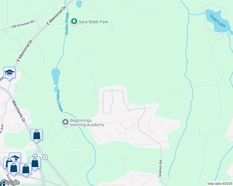 map of restaurants, bars, coffee shops, grocery stores, and more near 225 Cottonwood Loop in Dallas