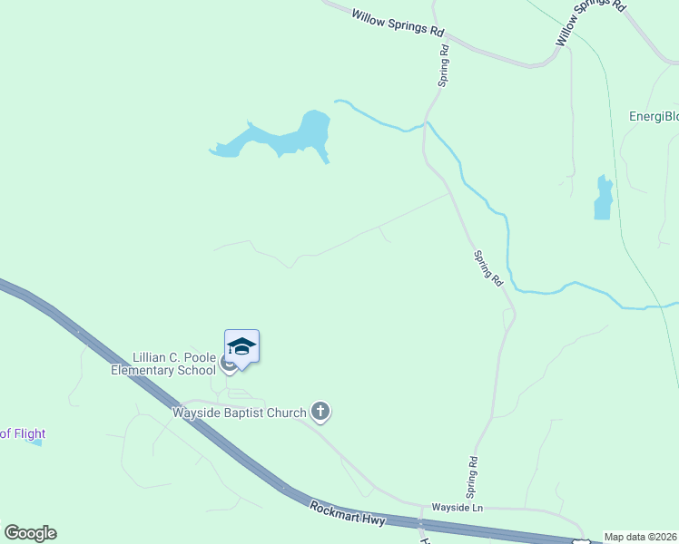 map of restaurants, bars, coffee shops, grocery stores, and more near 598 Spring Road in Dallas