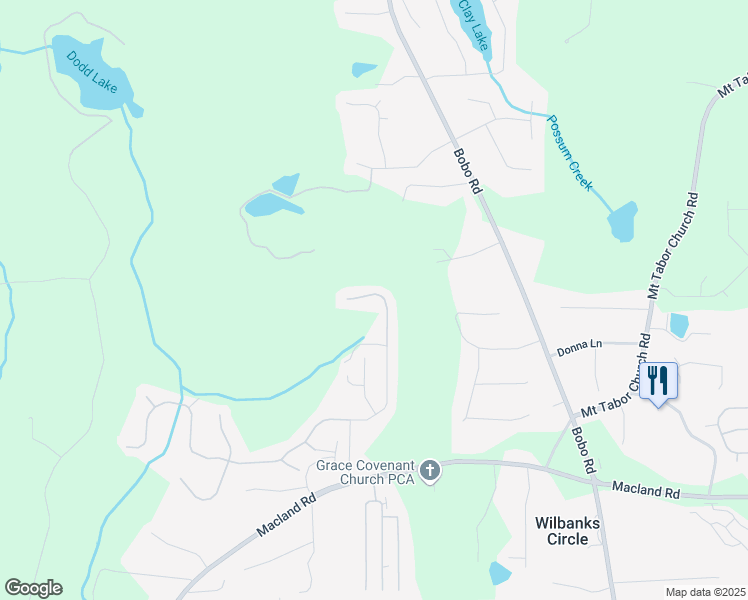 map of restaurants, bars, coffee shops, grocery stores, and more near 395 Dublin Way in Dallas
