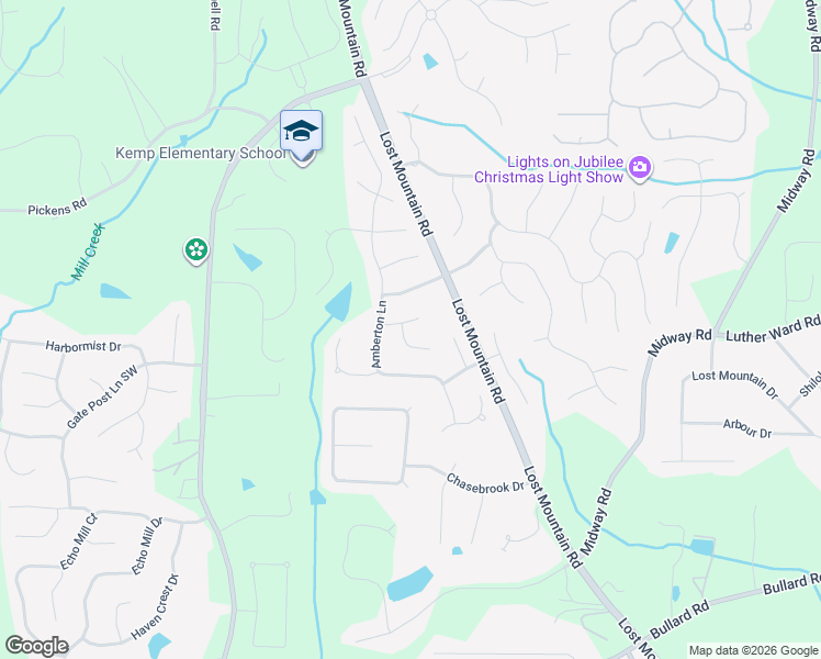 map of restaurants, bars, coffee shops, grocery stores, and more near 1251 Callington Pointe in Powder Springs