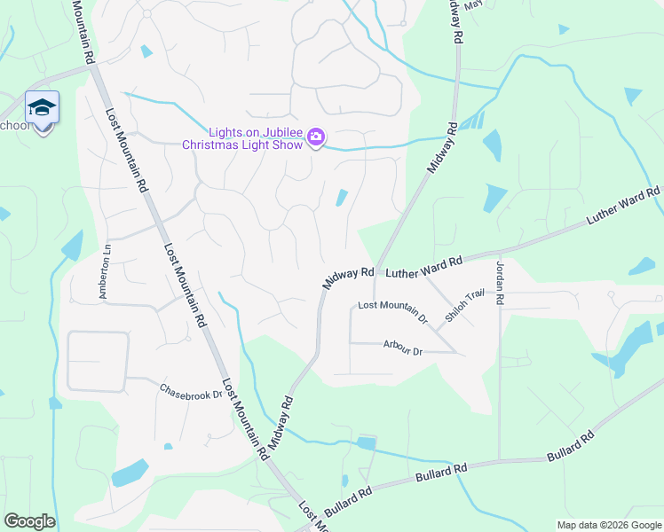 map of restaurants, bars, coffee shops, grocery stores, and more near 4650 Oakleigh Manor Drive in Powder Springs