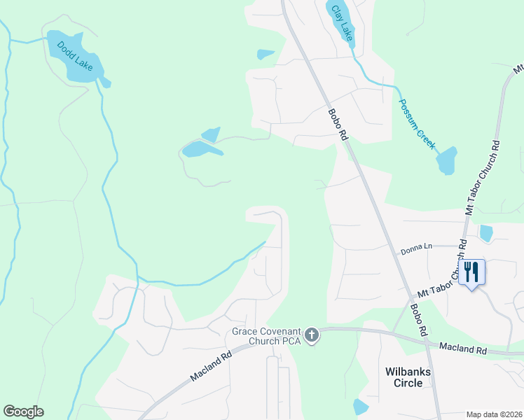 map of restaurants, bars, coffee shops, grocery stores, and more near 422 Dublin Way in Dallas