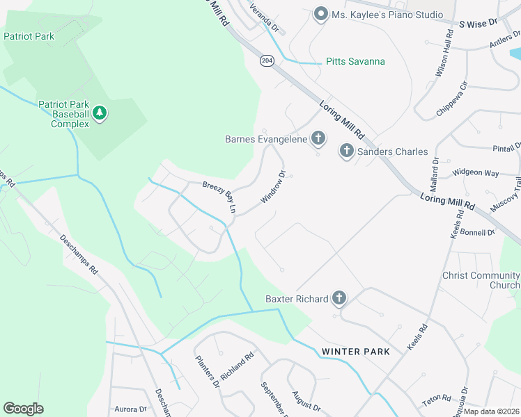 map of restaurants, bars, coffee shops, grocery stores, and more near 740 Windrow Drive in Sumter