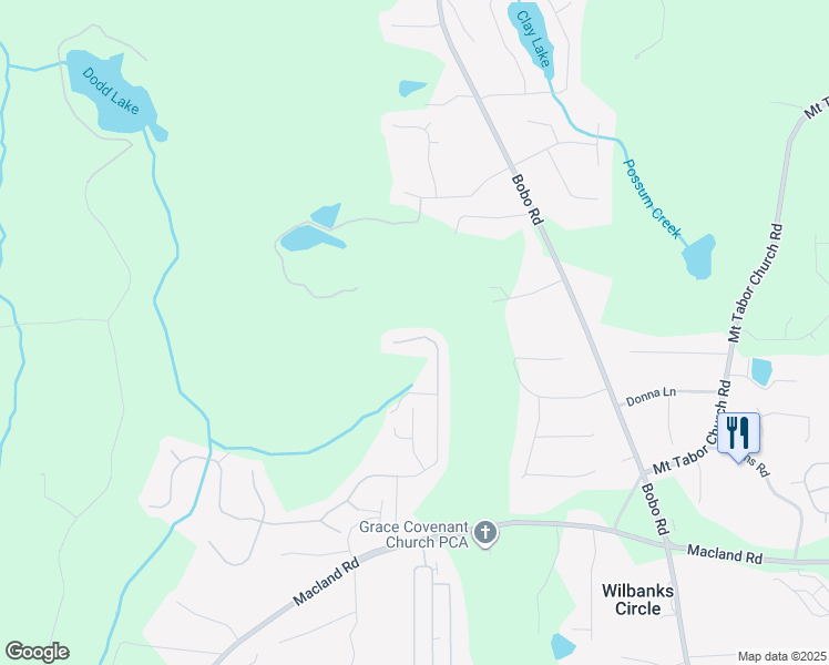 map of restaurants, bars, coffee shops, grocery stores, and more near 406 Dublin Way in Dallas