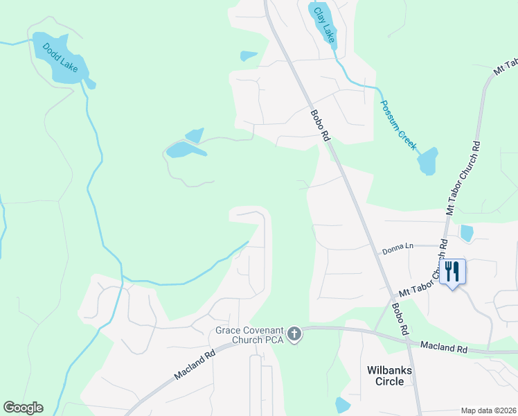 map of restaurants, bars, coffee shops, grocery stores, and more near 384 Dublin Way in Dallas