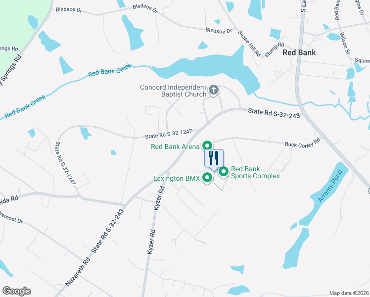 map of restaurants, bars, coffee shops, grocery stores, and more near 1018 Meeting Street in West Columbia