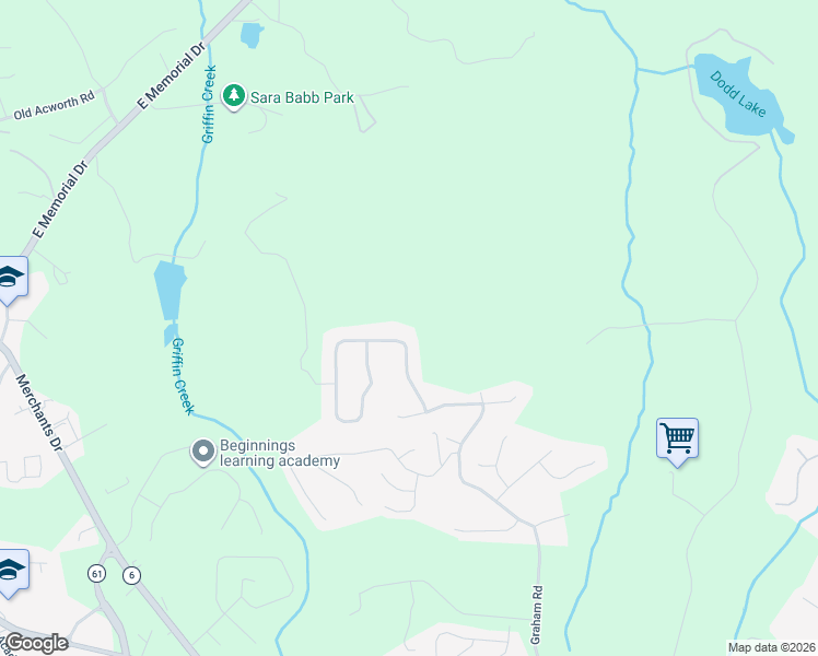 map of restaurants, bars, coffee shops, grocery stores, and more near 182 Cottonwood Loop in Dallas