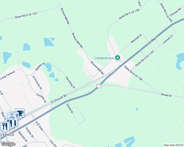 map of restaurants, bars, coffee shops, grocery stores, and more near 208 Biarritz Court in Lexington County