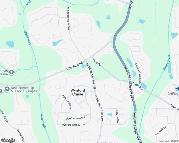 map of restaurants, bars, coffee shops, grocery stores, and more near 3005 Addie Pond Way Southwest in Marietta