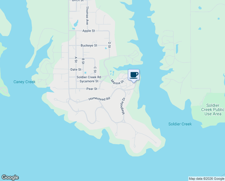 map of restaurants, bars, coffee shops, grocery stores, and more near 8625 Dinghy Circle in Kingston
