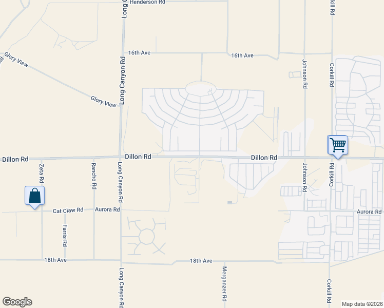 map of restaurants, bars, coffee shops, grocery stores, and more near 69350 Fairway Road in Desert Hot Springs