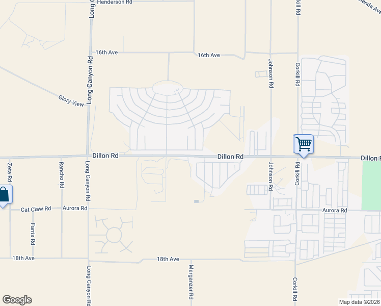 map of restaurants, bars, coffee shops, grocery stores, and more near 69510 Fairway Road in Desert Hot Springs