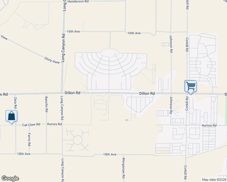 map of restaurants, bars, coffee shops, grocery stores, and more near 69430 Fairway Road in Desert Hot Springs