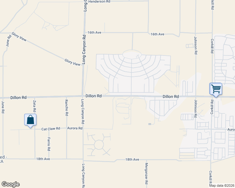 map of restaurants, bars, coffee shops, grocery stores, and more near 69270 Fairway Road in Desert Hot Springs