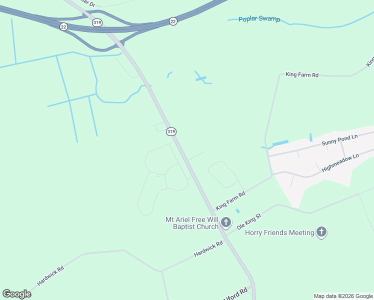 map of restaurants, bars, coffee shops, grocery stores, and more near 4992 South Carolina 319 in Aynor