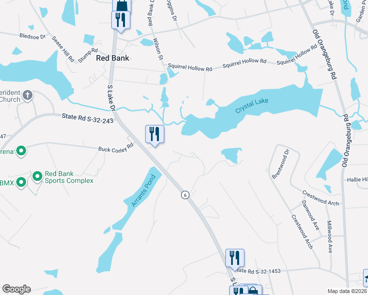 map of restaurants, bars, coffee shops, grocery stores, and more near 1607 South Lake Drive in Lexington