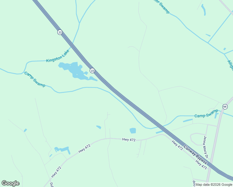 map of restaurants, bars, coffee shops, grocery stores, and more near Conway Bypass in Conway