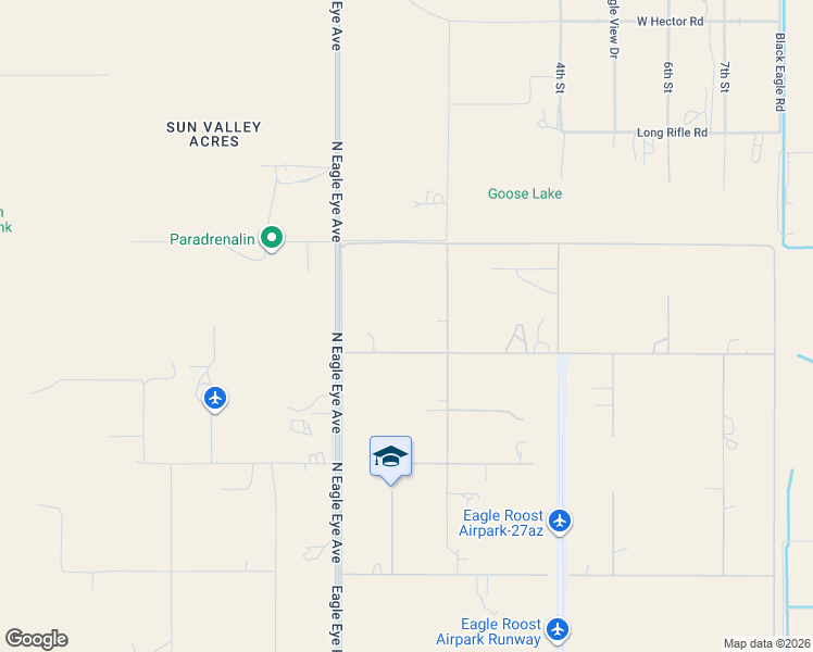 map of restaurants, bars, coffee shops, grocery stores, and more near 51340 West Iver Road in Aguila
