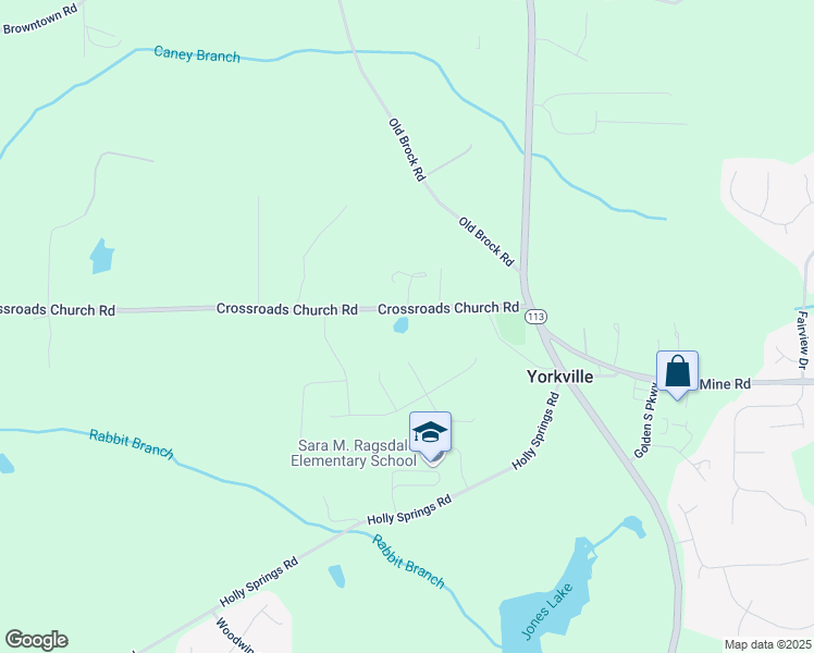 map of restaurants, bars, coffee shops, grocery stores, and more near 257 Crossroads Church Road in Rockmart