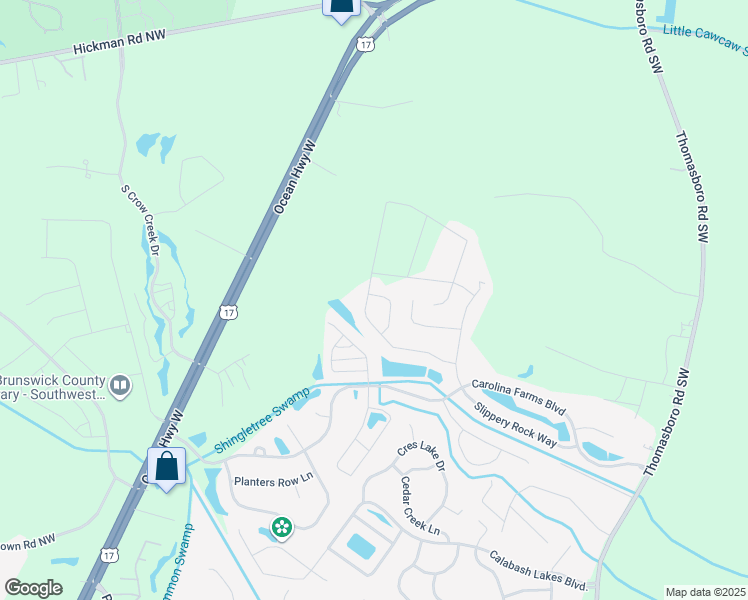 map of restaurants, bars, coffee shops, grocery stores, and more near 1238 Fence Post Lane in Carolina Shores