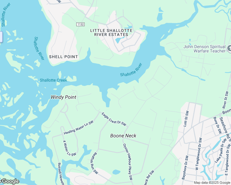 map of restaurants, bars, coffee shops, grocery stores, and more near 1843 Harbours Edge Ln SW in Brunswick