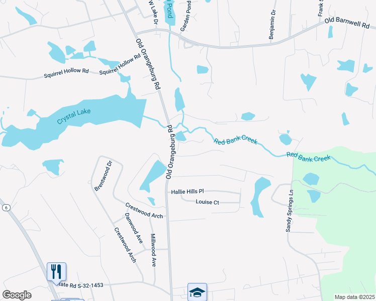 map of restaurants, bars, coffee shops, grocery stores, and more near 127 Emma Drive in Lexington