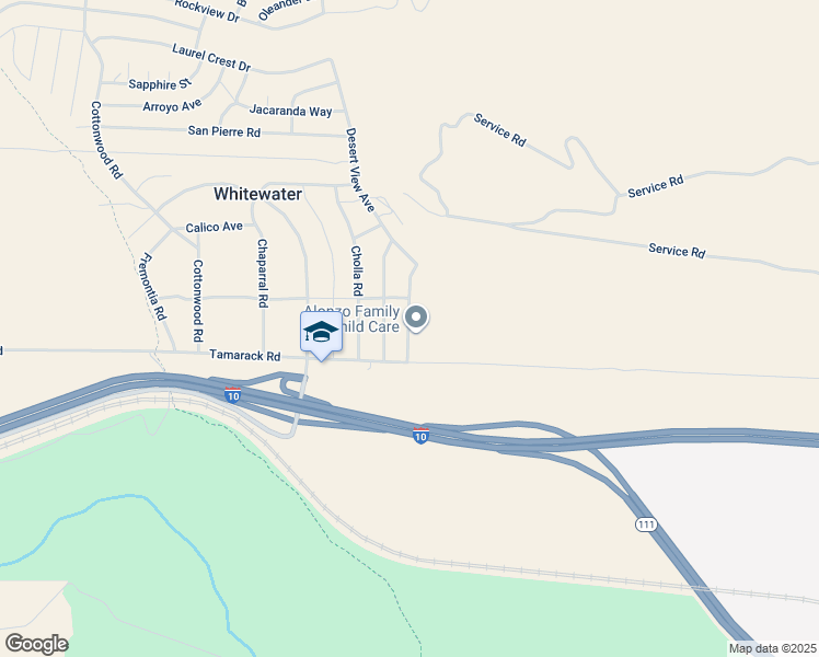 map of restaurants, bars, coffee shops, grocery stores, and more near 13435 Mesquite Road in Whitewater