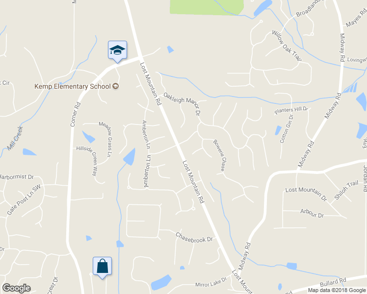 map of restaurants, bars, coffee shops, grocery stores, and more near 4815 Hopeton Drive in Powder Springs