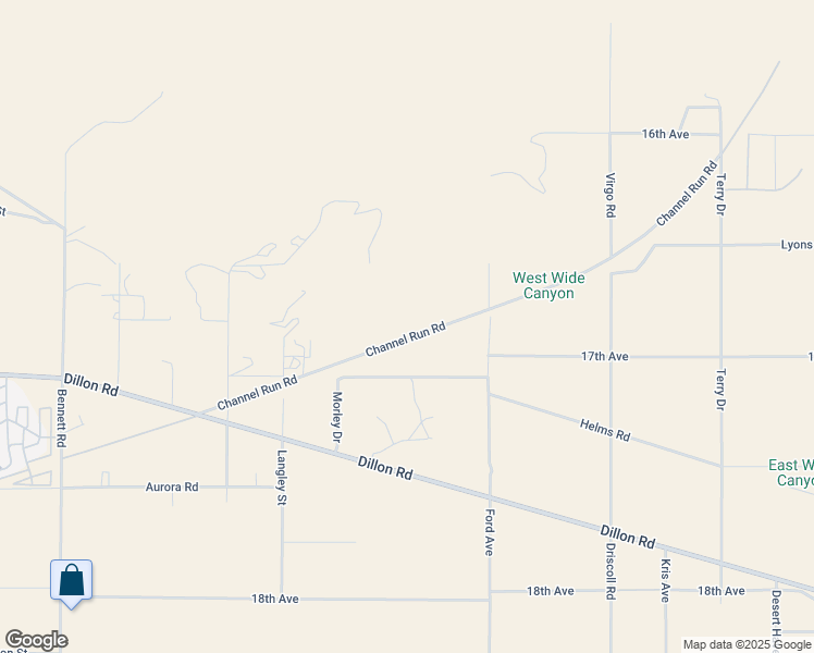 map of restaurants, bars, coffee shops, grocery stores, and more near Channel Run Road in Sky Valley