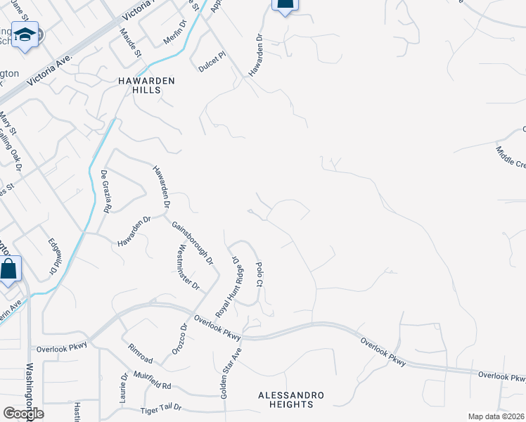 map of restaurants, bars, coffee shops, grocery stores, and more near 6872 Chartwell Drive in Riverside