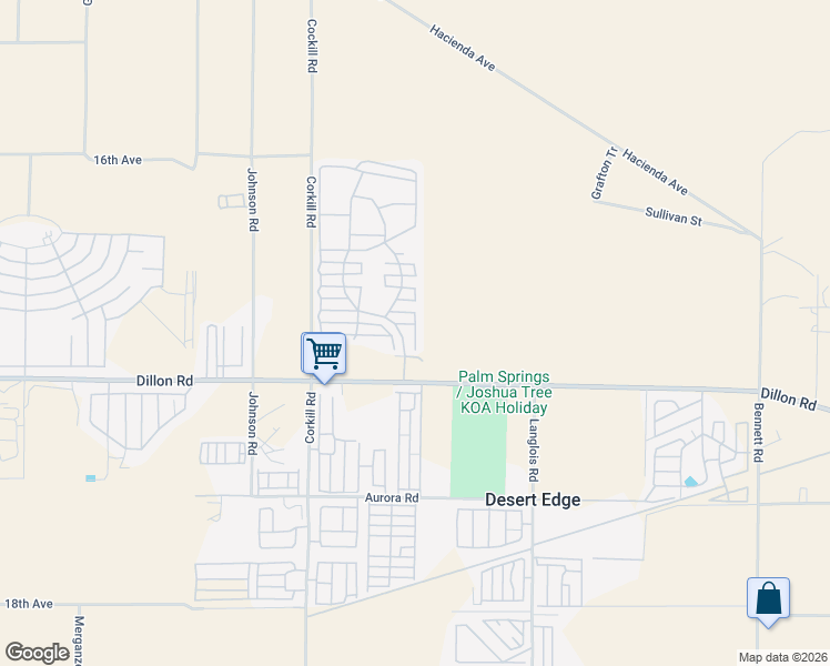 map of restaurants, bars, coffee shops, grocery stores, and more near Rancho Vista in Lake Elsinore