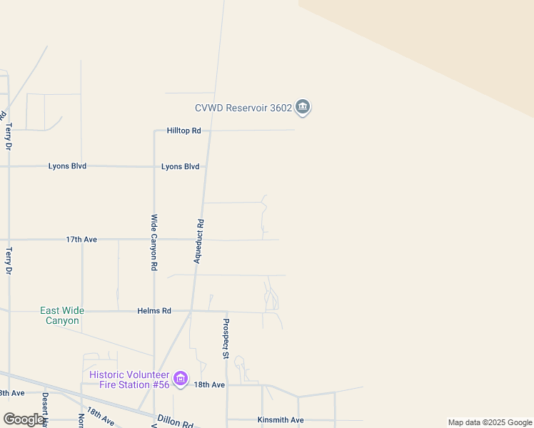map of restaurants, bars, coffee shops, grocery stores, and more near 73405 Rask Road in Desert Hot Springs
