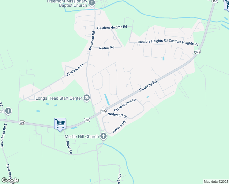 map of restaurants, bars, coffee shops, grocery stores, and more near 100 Oak Leaf Drive in Longs