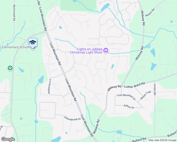 map of restaurants, bars, coffee shops, grocery stores, and more near 4681 Oakleigh Manor Drive in Powder Springs