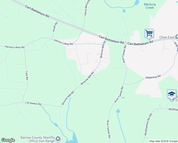 map of restaurants, bars, coffee shops, grocery stores, and more near 889 Briscoe Mill Road in Bethlehem