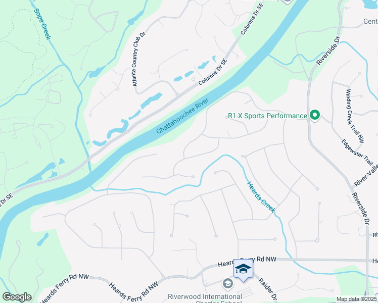 map of restaurants, bars, coffee shops, grocery stores, and more near 1160 Edgewater Drive Northwest in Atlanta