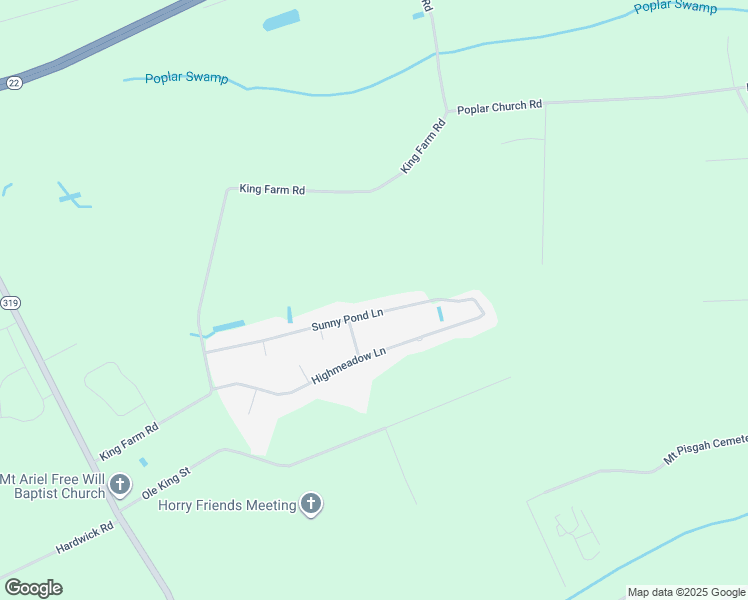 map of restaurants, bars, coffee shops, grocery stores, and more near 642 Sunny Pond Lane in Aynor