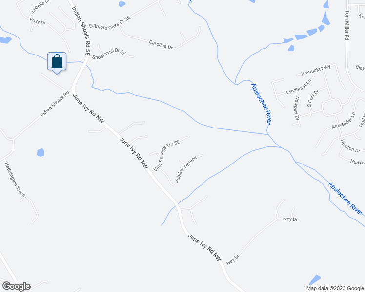 map of restaurants, bars, coffee shops, grocery stores, and more near 3667 Vine Springs Trce in Bethlehem