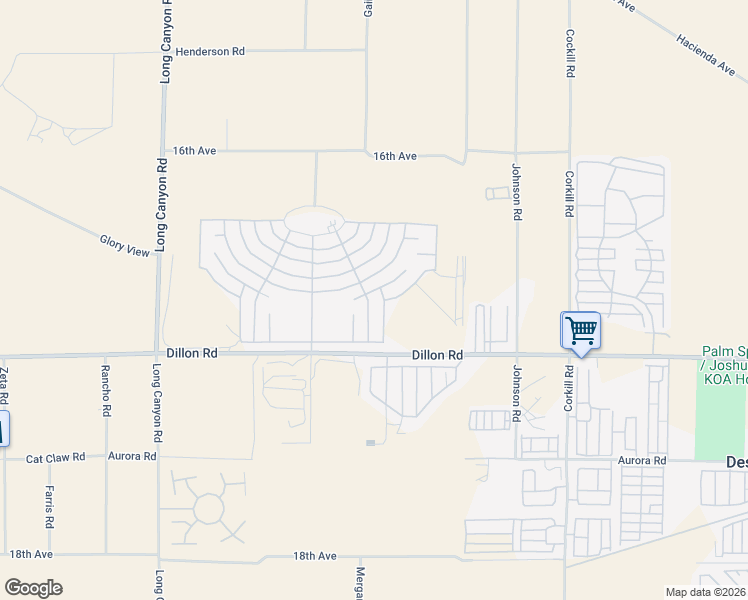 map of restaurants, bars, coffee shops, grocery stores, and more near 69491 Morningside Drive in Desert Hot Springs