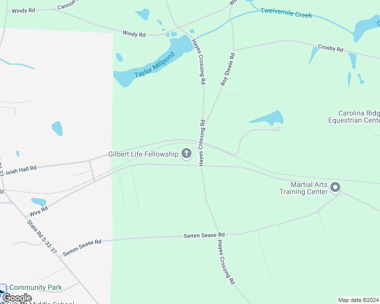 map of restaurants, bars, coffee shops, grocery stores, and more near 810 Hayes Crossing Road in Gilbert