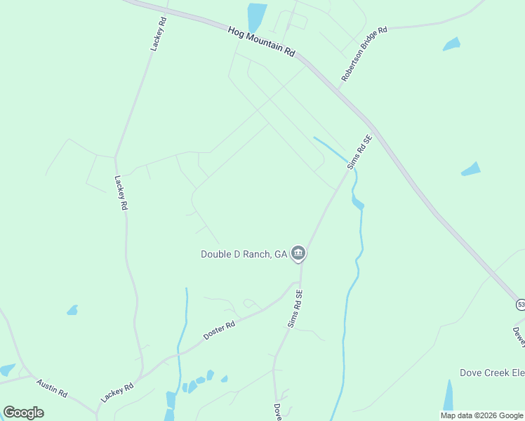 map of restaurants, bars, coffee shops, grocery stores, and more near 1379 Sims Road Southeast in Winder