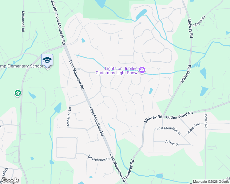map of restaurants, bars, coffee shops, grocery stores, and more near 4687 Oakleigh Manor Drive in Powder Springs