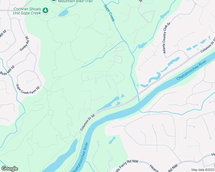 map of restaurants, bars, coffee shops, grocery stores, and more near 5638 River Heights Crossing Southeast in Marietta