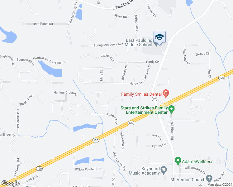 map of restaurants, bars, coffee shops, grocery stores, and more near 191 Hunters Creek in Dallas