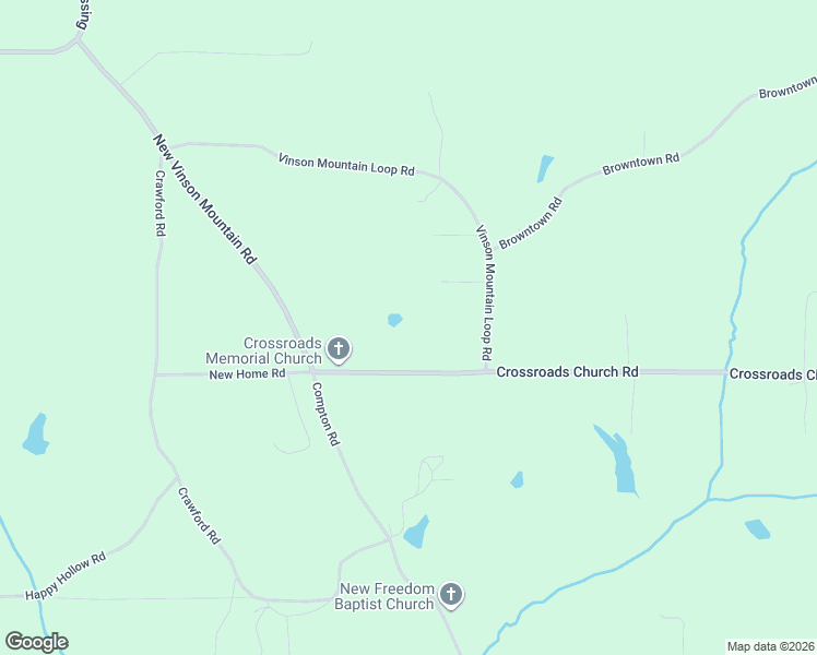 map of restaurants, bars, coffee shops, grocery stores, and more near 2066 Crossroads Church Road in Rockmart