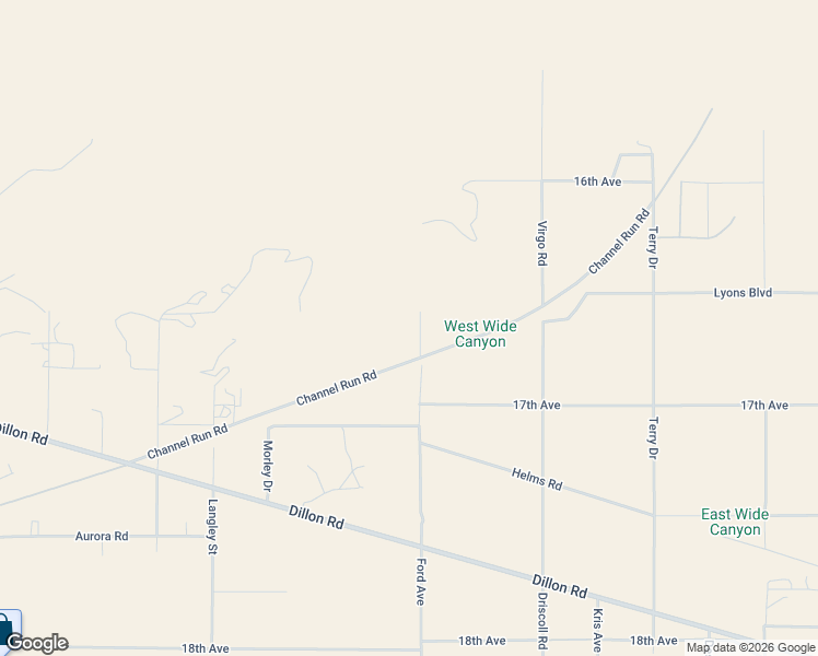 map of restaurants, bars, coffee shops, grocery stores, and more near 15913 Ford Avenue in Desert Hot Springs