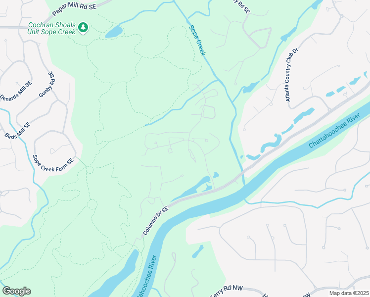 map of restaurants, bars, coffee shops, grocery stores, and more near 5672 River Heights Crossing Southeast in Marietta