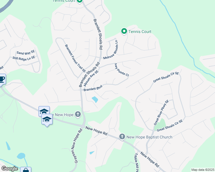 map of restaurants, bars, coffee shops, grocery stores, and more near 1652 Begonia Terrace in Lawrenceville
