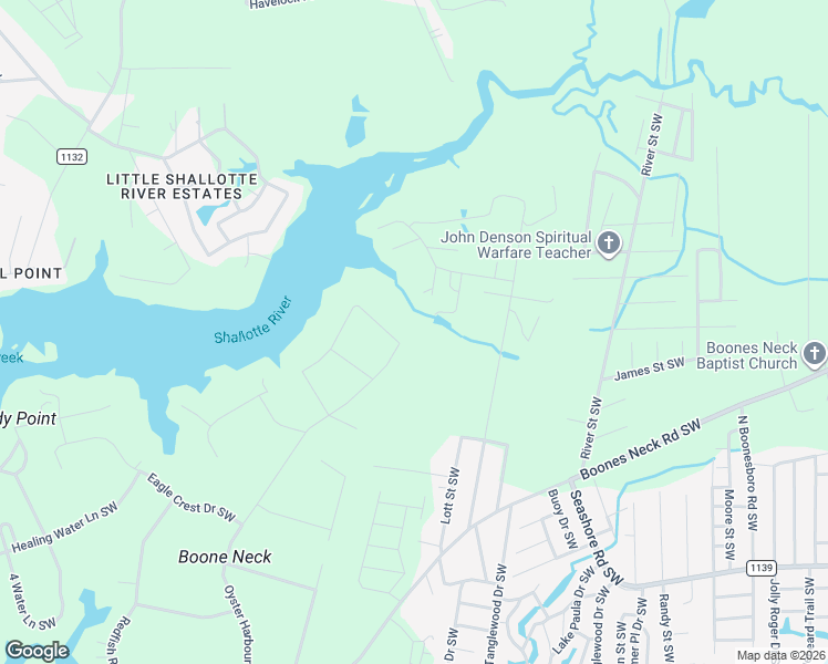 map of restaurants, bars, coffee shops, grocery stores, and more near 1762 Oyster Harbour Parkway Southwest in Brunswick County